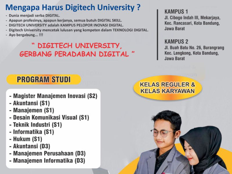 Profil Kampus Digitech University Bandung - Info PMB